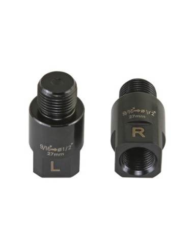 Pedals Extenders 27.5mm 9/16 to 1/2 Black.